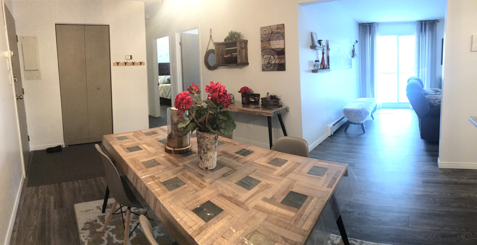 Appartement rénové à neuf à louer à Sherbrooke