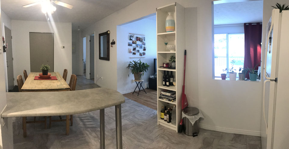Appartement retraité lumineux ilot à louer à Sherbrooke