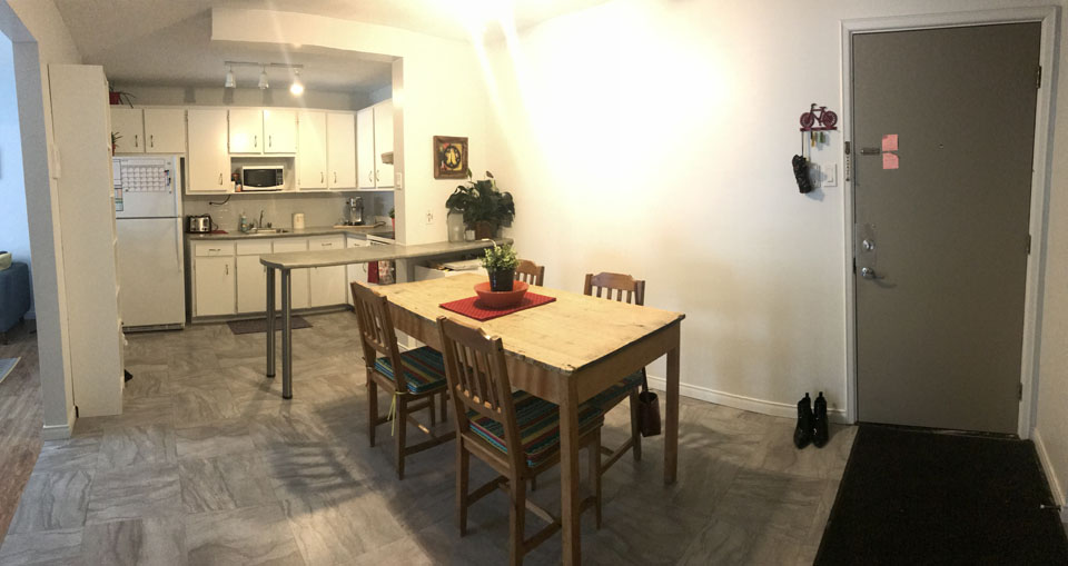 Appartement retraité lumineux ilot à louer à Sherbrooke