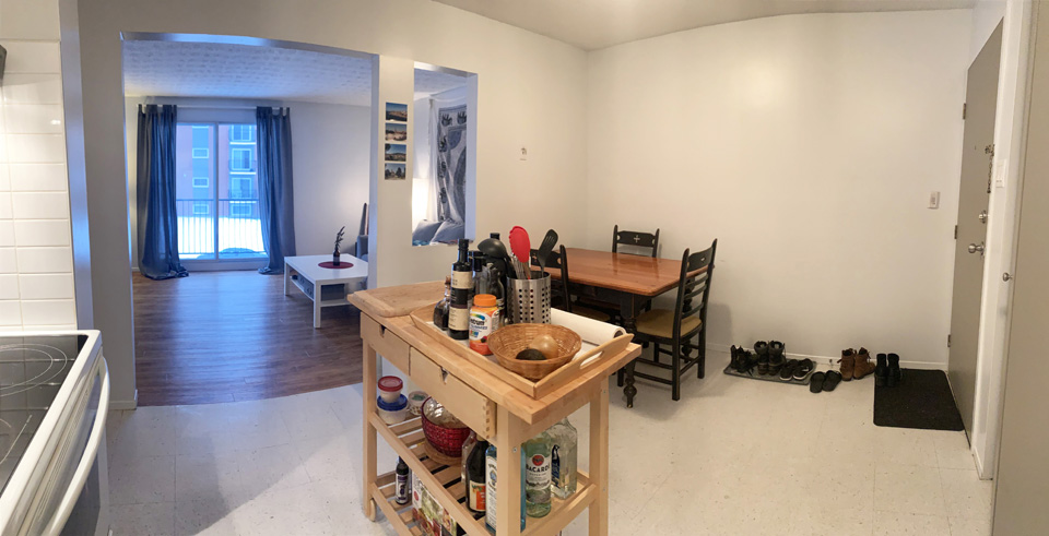 Logement 4 1/2 à louer Sherbrooke. Près Université de Sherbrooke.