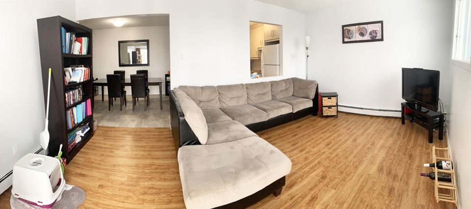 Grand appartement rénové à louer à Sherbrooke