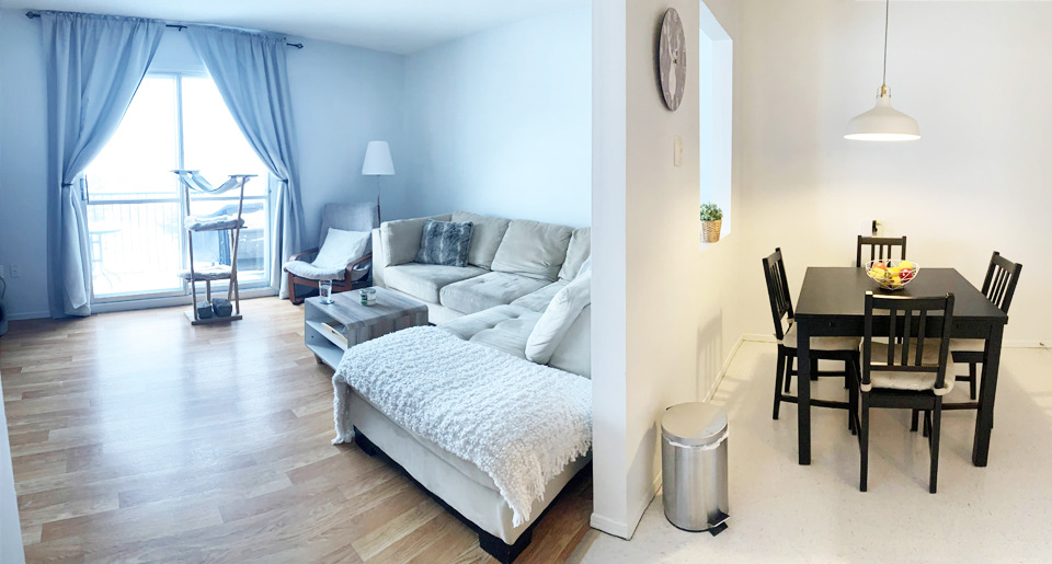 Appartement à louer avec belle vue à Sherbrooke