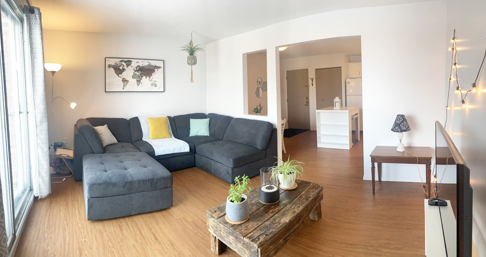 Appartement modèle coin à louer. Sherbrooke.