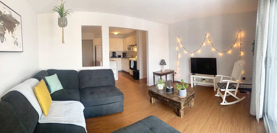 Appartement modèle coin à louer. Sherbrooke.