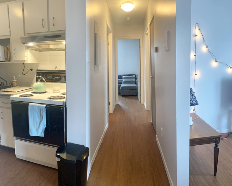 Appartement modèle coin à louer. Sherbrooke.