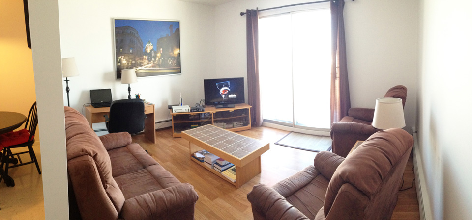 Appartement 3 1/2 à louer. Sherbrooke. Laveuse-sécheuse fournies.