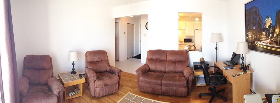 Appartement 3 1/2 à louer. Sherbrooke. Laveuse-sécheuse fournies.