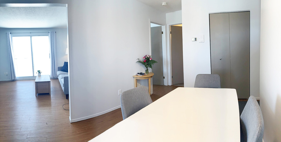 Appartement semi meublé à louer pour mois d'août