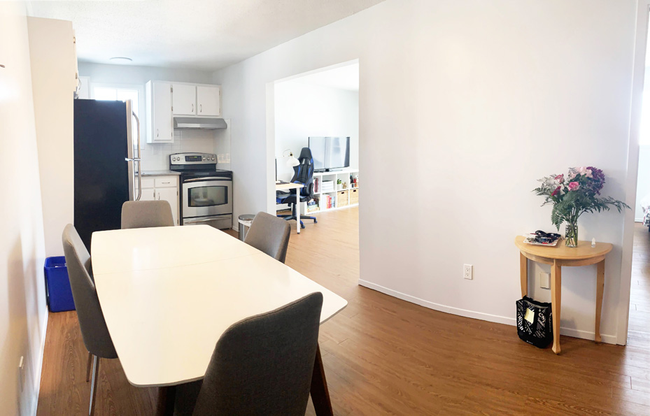 Appartement semi meublé à louer pour mois d'août