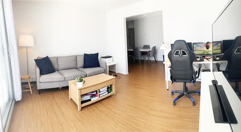 Appartement semi meublé à louer pour mois d'août