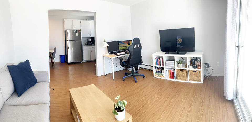 Appartement semi meublé à louer pour mois d'août